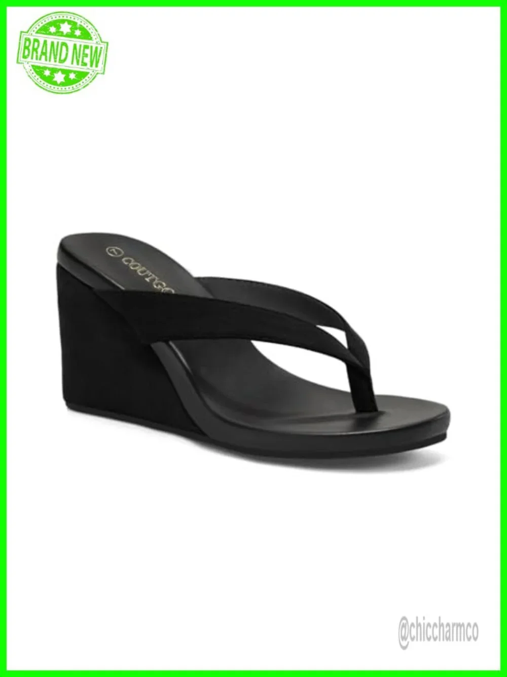 Wedge Heels Sandals Platform Flip Flops Slides Beach Shoes Arch Support